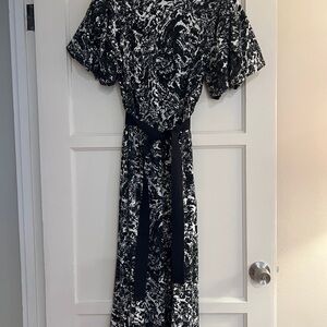 Kowtow Monochrome Maxi Dress with Tie Waist